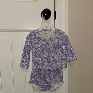 Carter's Blue Floral Baby Set